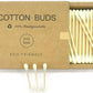 Eco-Friendly Bamboo Cotton Buds, 200 Black Biodegradable Cotton Swabs, Plastic-Free Ear Buds for Beauty, Makeup, Cleaning & Personal Care