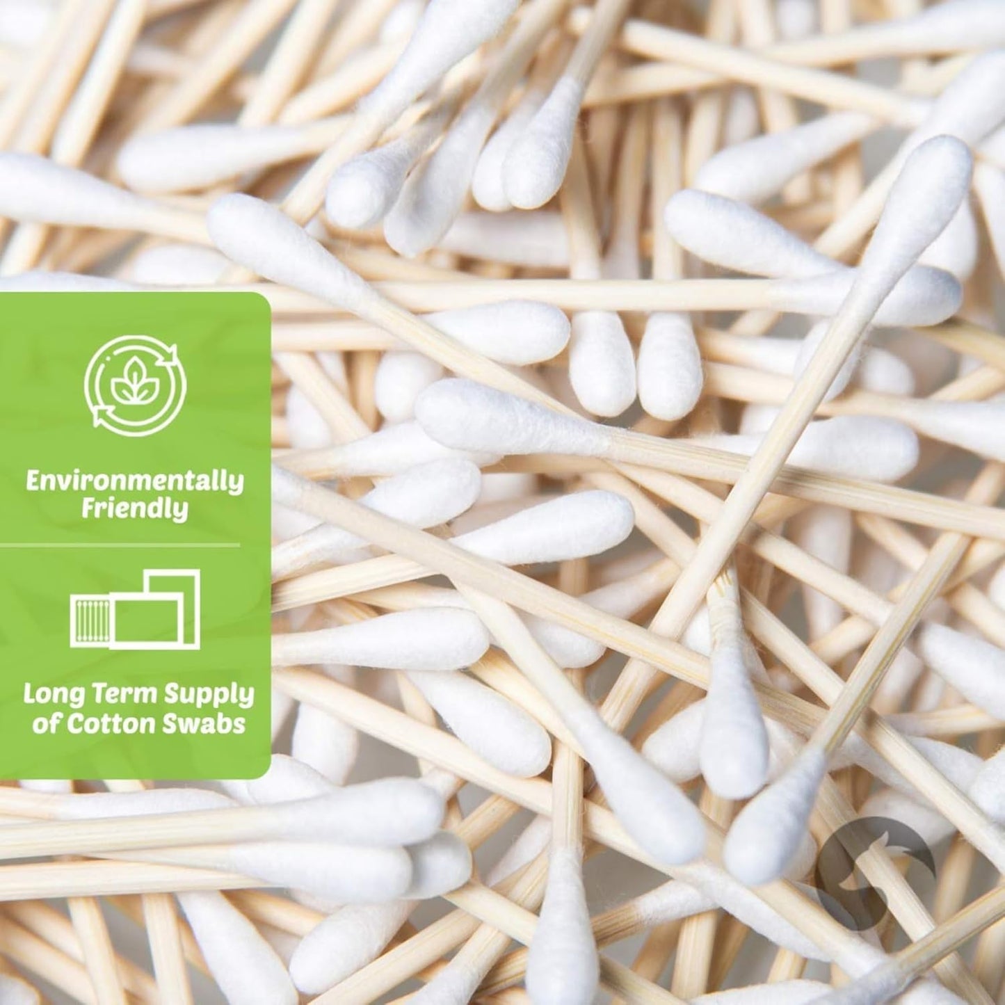 Eco-Friendly Bamboo Cotton Buds, 200 Black Biodegradable Cotton Swabs, Plastic-Free Ear Buds for Beauty, Makeup, Cleaning & Personal Care